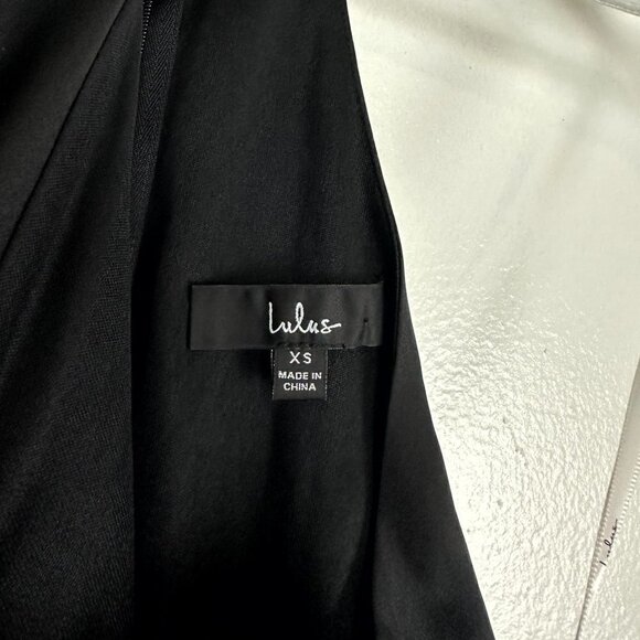 LULUS Waltz with You Halter Satin Column Gown in Black Size X-Small - Picture 8 of 12